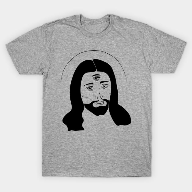 threesus christ T-Shirt by roboprophet